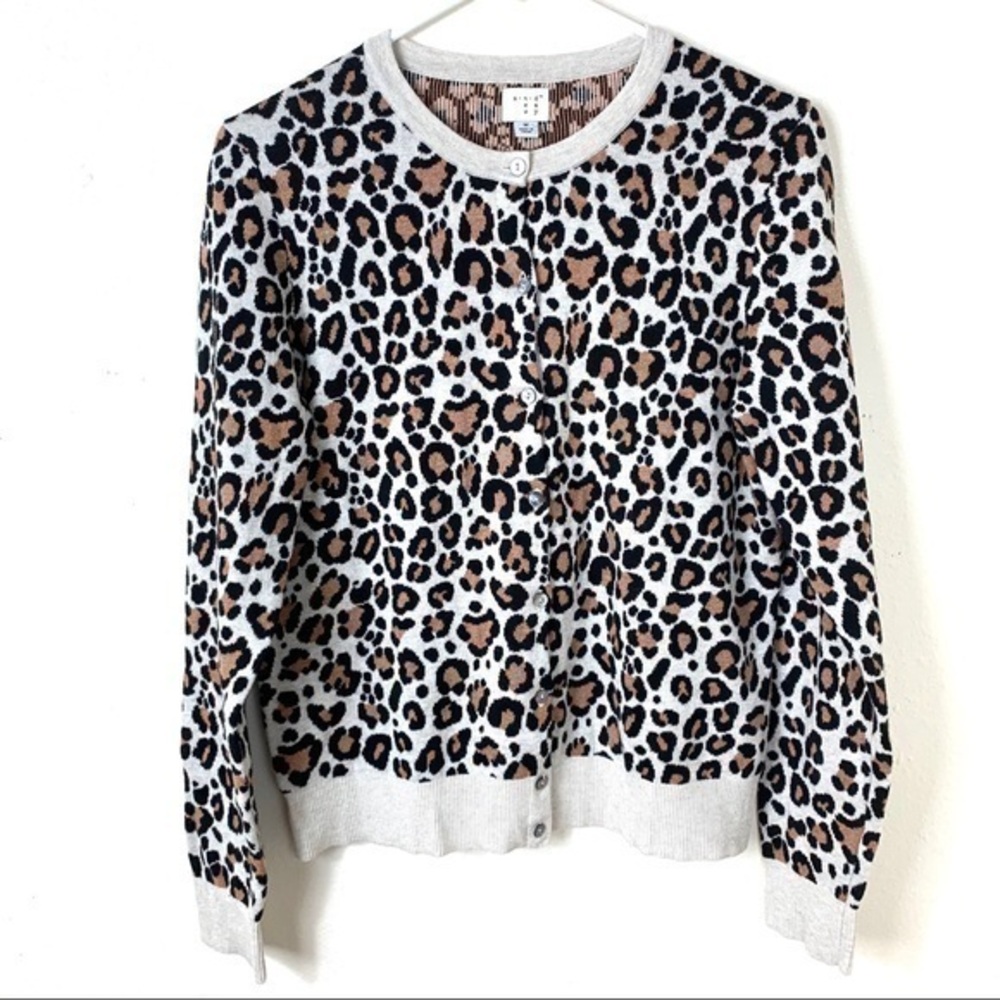 A Newday Cardigan Cow Print long sleeve Medium